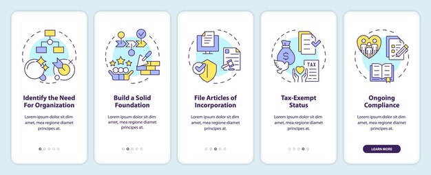 Étapes pour commencer à intégrer les ONL à l'écran de l'application mobile