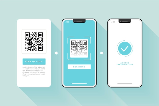 Étapes De Scan De Code Qr Sur Smartphone