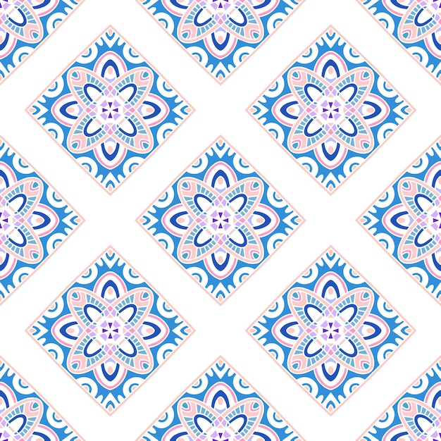 Vecteur ethno modèle sans couture indien sur fond blanc. illustration vectorielle