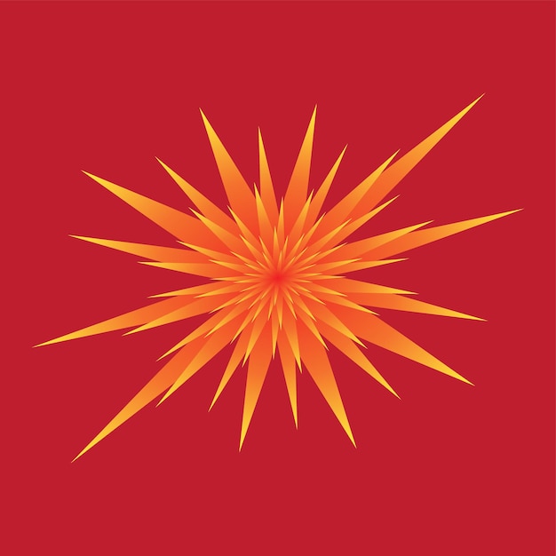 Étincelle de feu abstraite