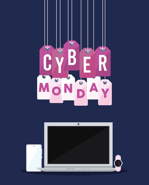 Étiquette De Balises Cyber Monday