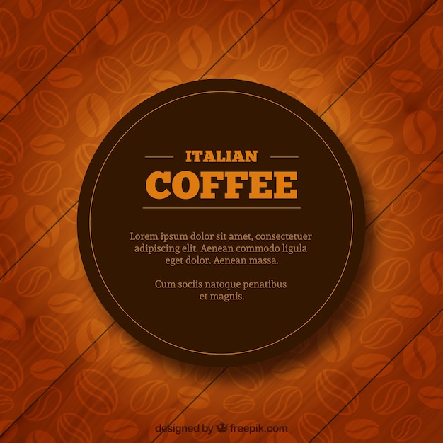 Étiquette De Café Italien