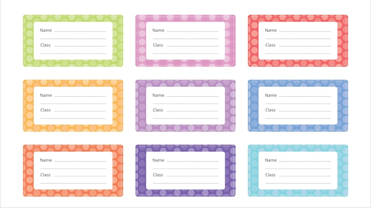 Vecteur étiquette de carnet