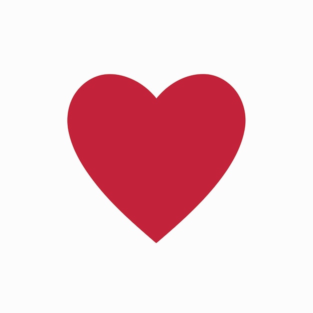 L'étiquette du symbole du logo en forme de cœur de conception vectorielle à la mode gratuite