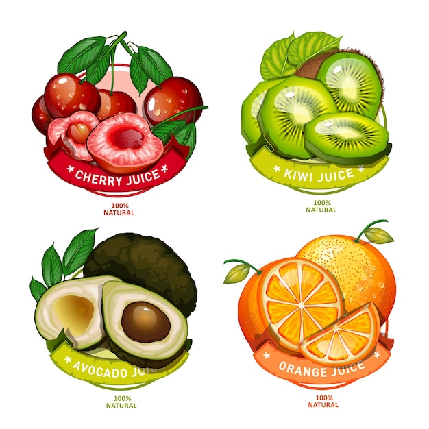 Étiquette De Fruits Frais, étiquette, Fruits Frais, Logo.