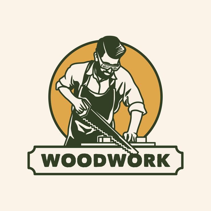 Vecteur étiquette de logo d'artisan dessinée à la main