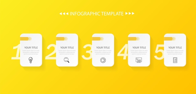 Étiquette De Modèle D'infographie Moderne De Vecteur Pour Les Diagrammes, Le Graphique, La Présentation. Notion D'entreprise.