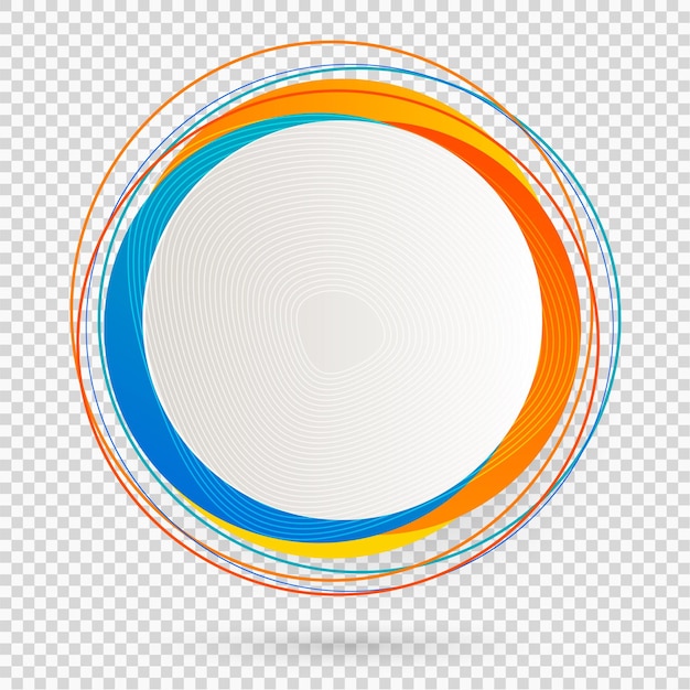 Vecteur Étiquette modèle vierge fond blanc et dégradé flou avec lignes cercle anneau illustration vectorielle eps 10 page de titre de mise en page modifiable de conception moderne pour les nouvelles newsletters de produits bannières web