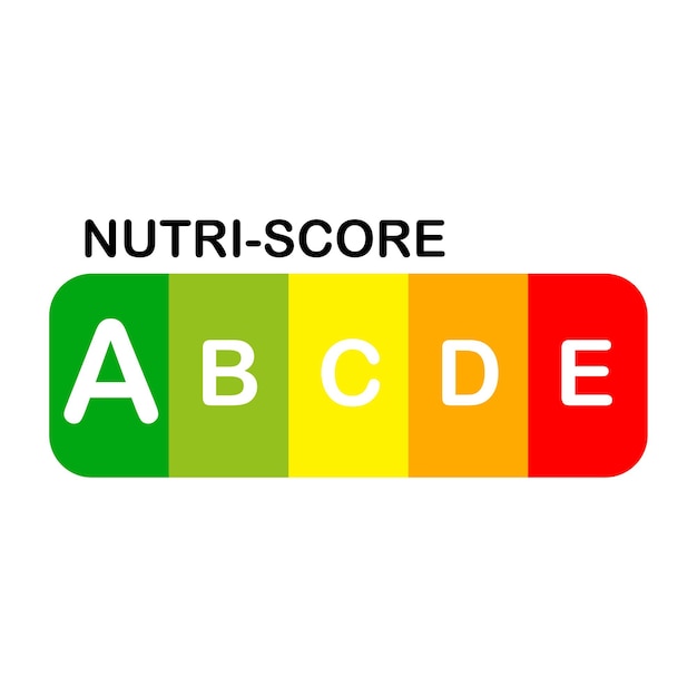 Vecteur Étiquette officielle nutri score a score illustration vectorielle