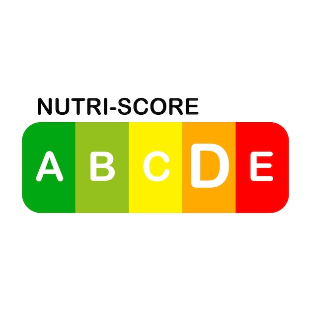 Vecteur Étiquette officielle nutri score d score illustration vectorielle