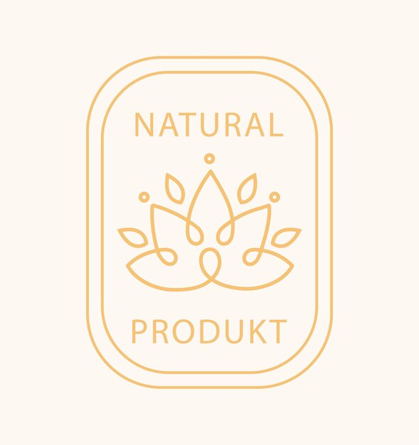 Étiquette De Produit Naturel