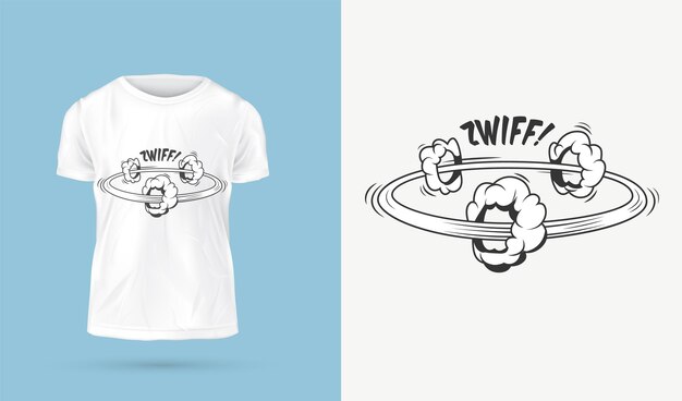 Étiquette Et T-shirt D'illustration Vectorielle