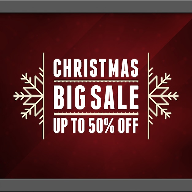 Etiquette de vente de Noël