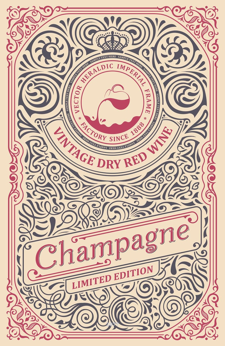 Vecteur étiquette vintage pour emballer la couverture du livre ou la conception de la carte