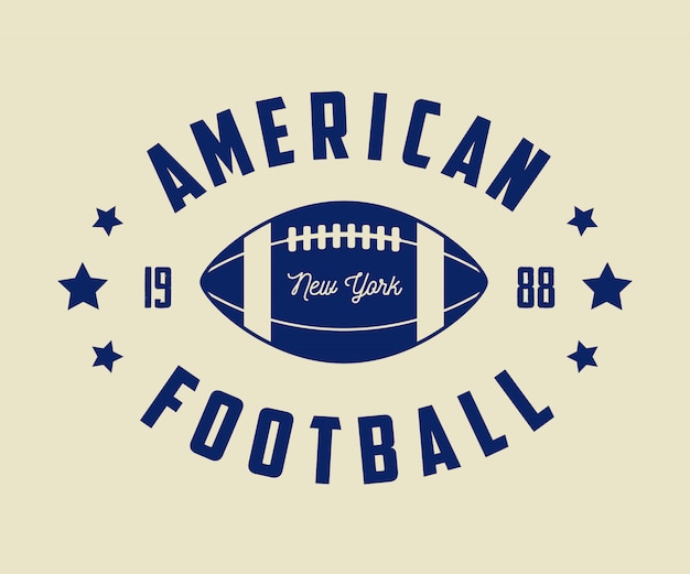 Vecteur Étiquettes, emblèmes et logo vintage de rugby et de football américain.