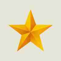 Vecteur une étoile jaune avec une longue étoile à pointes