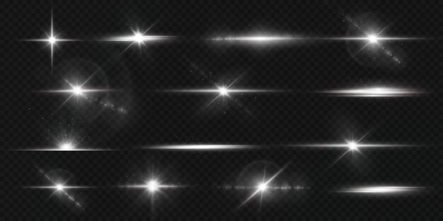 Étoile légère sur fond transparent