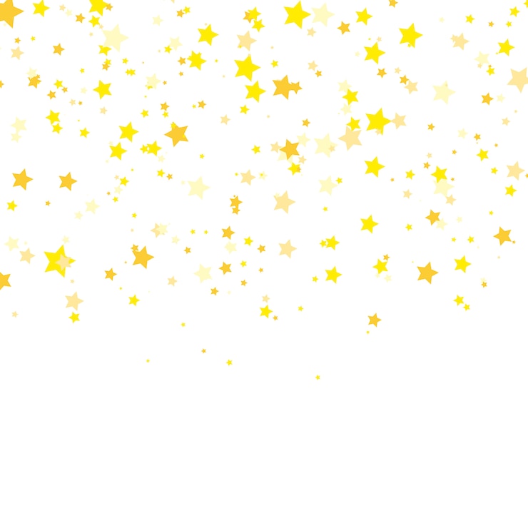 Vecteur étoile d'or . briller le motif de confettis. vecteur.
