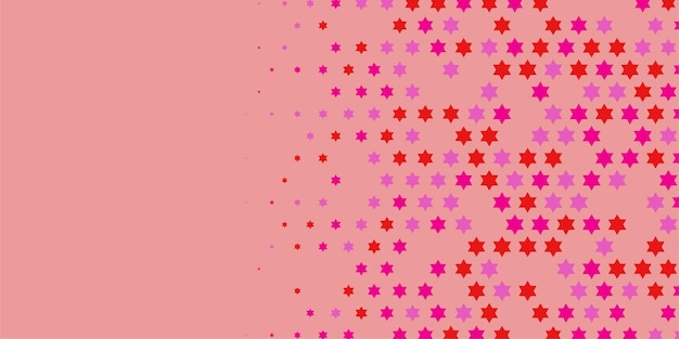 étoiles bannière large deux couleurs abstrait illustration arrière-plan beau papier peint de coloré