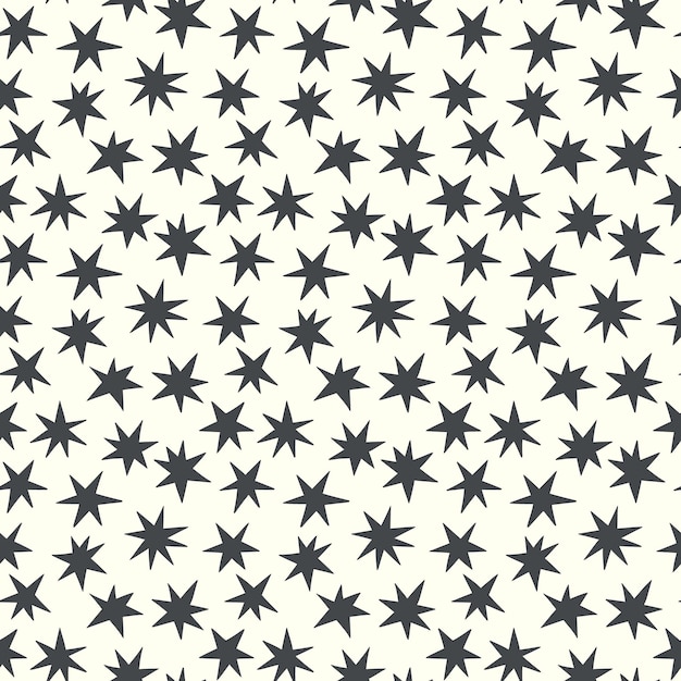 Des étoiles de base dessinées à la main motif sans couture neutre griffon motif sans couture avec des étoiles aléatoires