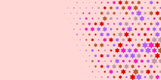 Des étoiles colorées Abstrait Illustration d'arrière-plan belle bannière avec espace de copie.
