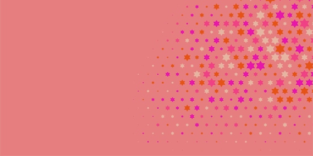 Des étoiles colorées Abstrait Illustration d'arrière-plan belle bannière avec espace de copie.