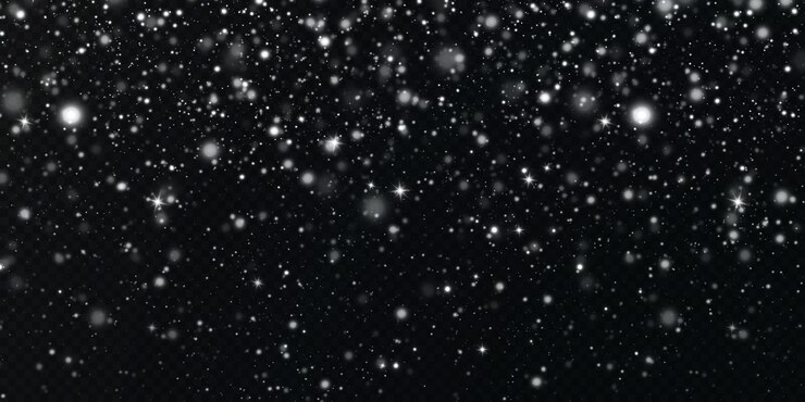 Vecteur étoiles de confettis légers sur fond transparent