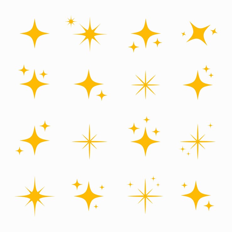 Vecteur des étoiles étincelantes des étincelles brillantes lumière des étoiles et des éléments étincelants