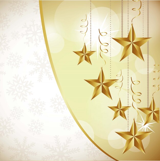 étoiles de Noël sur fond blanc abstrait illustration vectorielle