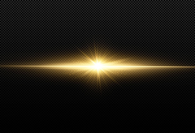 Étoiles d'or brillantes isolés sur fond noir. Effets, reflets, éclat, explosion, lumière dorée, ensemble. Étoiles brillantes, beaux rayons dorés. .