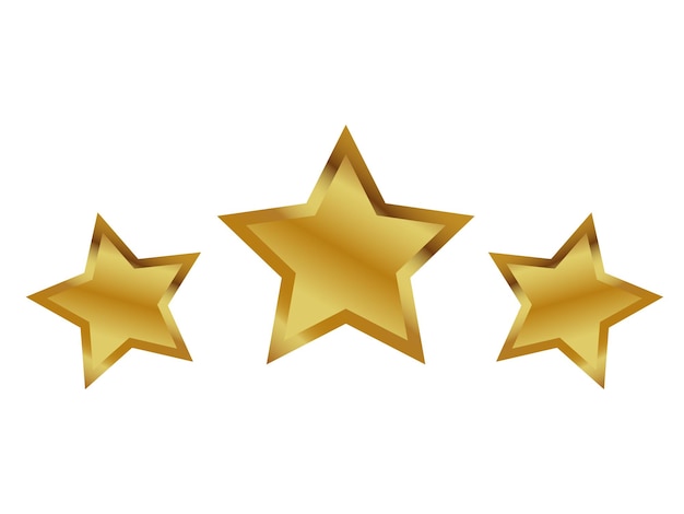 étoiles d'or vecteur de fond honneur