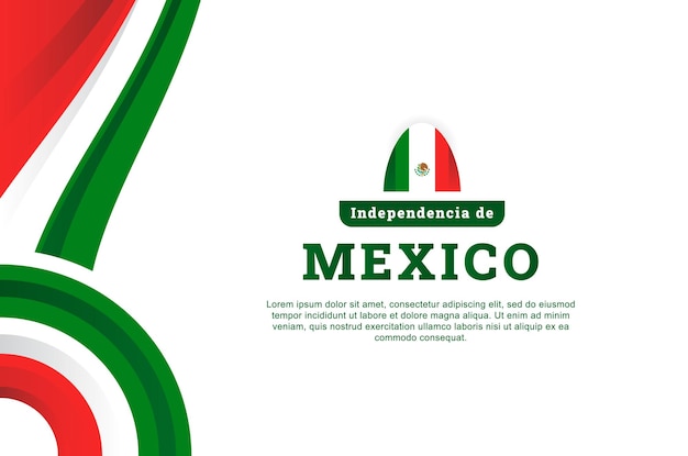 Événement De Fond De La Fête De L'indépendance Du Mexique