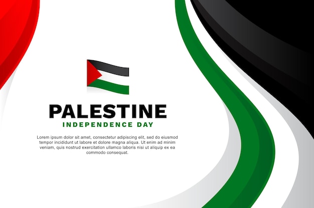 Événement De Fond De La Fête De L'indépendance De La Palestine