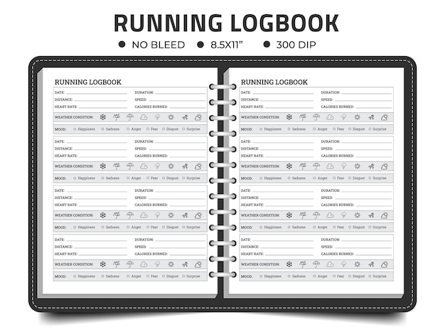 Vecteur exécution d'un journal de bord ou d'un modèle de cahier