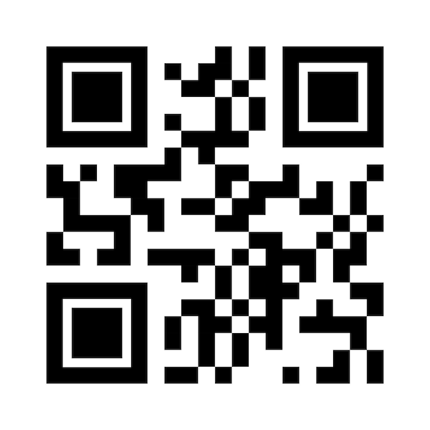 Exemple de code QR vectoriel pour l'analyse d'un smartphone