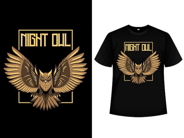 Exemples de conception de t-shirts avec illustration du logo de l'aigle