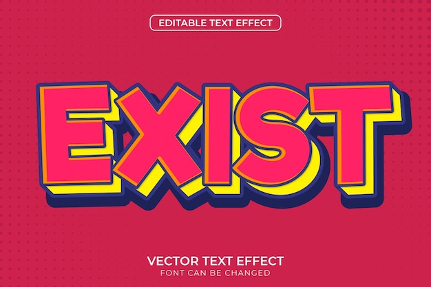 Existe Effet De Texte Modifiable