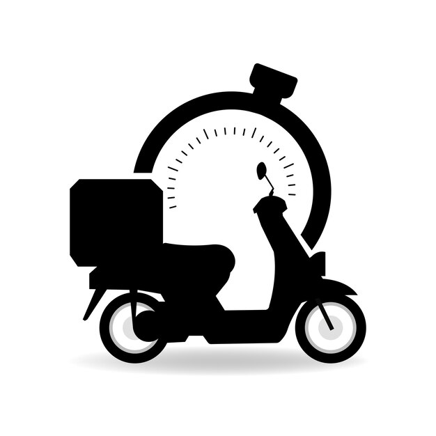 Expédition Livraison Rapide Homme équitation Symbole D'icône De Moto Pictogramme Design Plat Pour Les Applications Et Les Sites Web