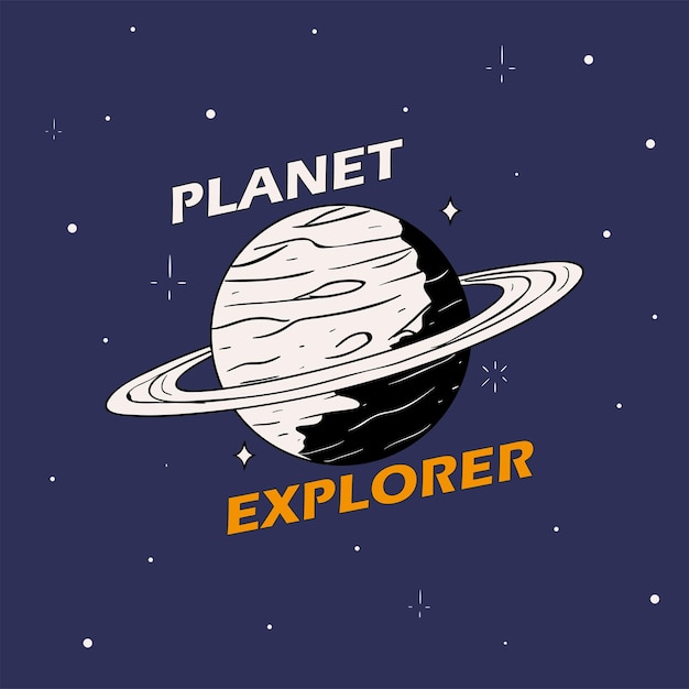 Explorateur De Planète Spatiale Rétro