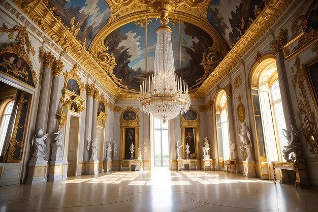 Explorez Le Majestueux Paris Château De Versailles City Louvre Monuments Intérieur Architecture Moderne