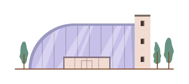 Extérieur du bâtiment du supermarché