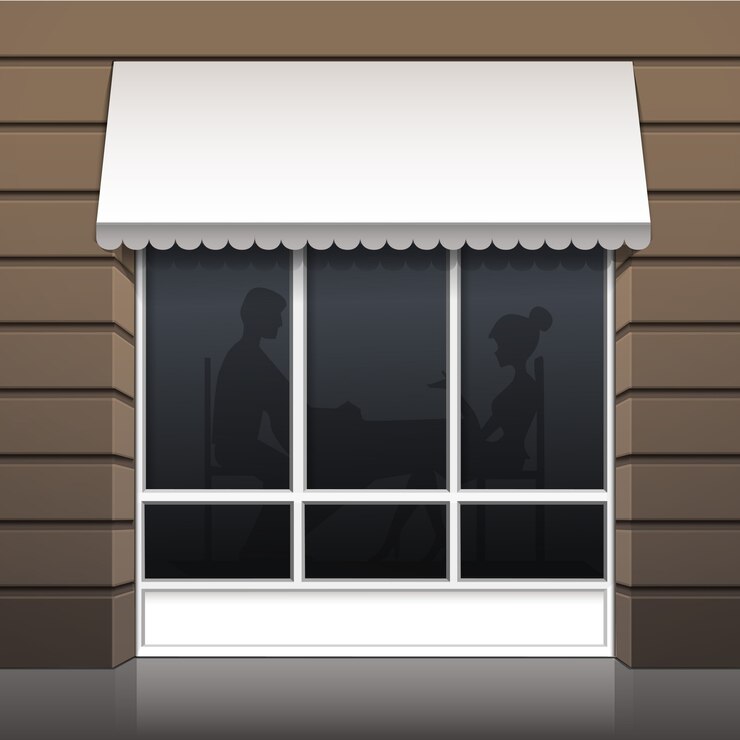 Vecteur extérieur du restaurant cafe front