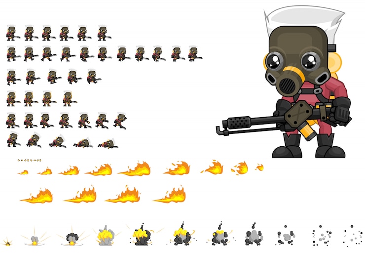 Vecteur exterminateur jeu sprites