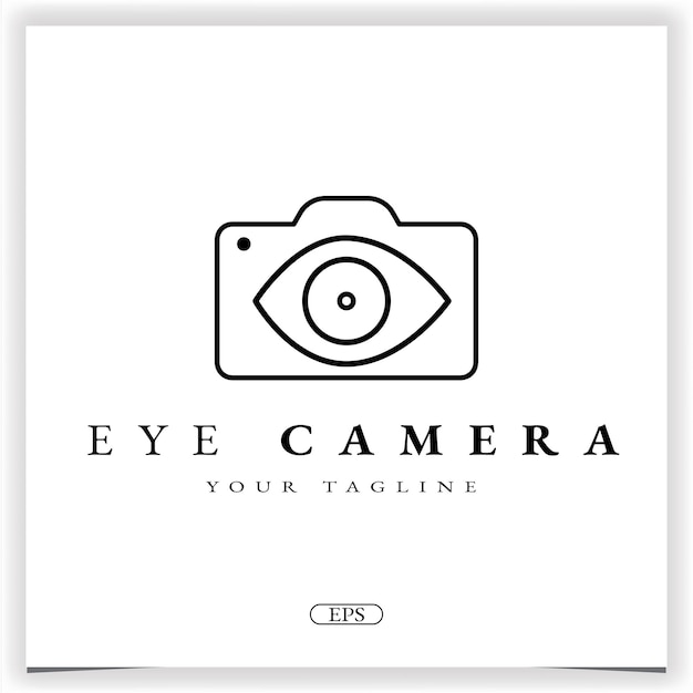 Eye camera logo premium modèle élégant vecteur eps 10