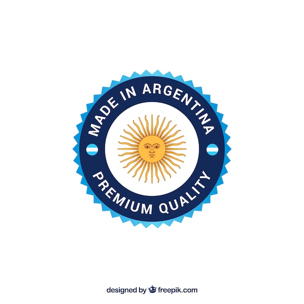 Vecteur fabriqué en argentine