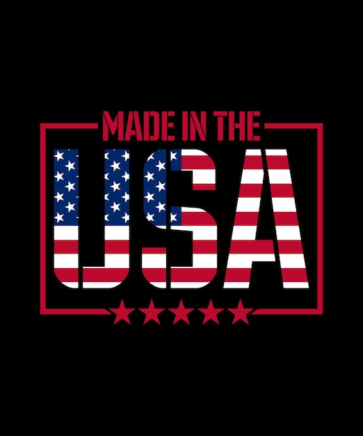 Fabriqué Aux états-unis Drapeau American Independence Day Tshirt 50 Stars 13 Stripes United States 1776 Design