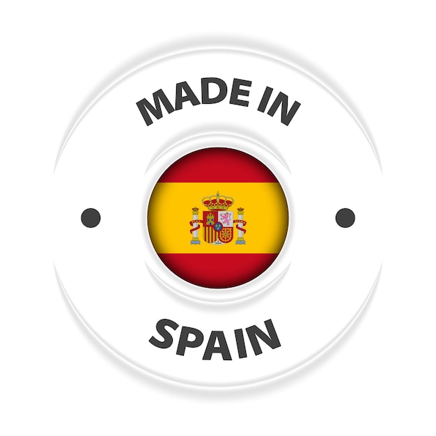 Fabriqué En Espagne Graphique Et étiquette