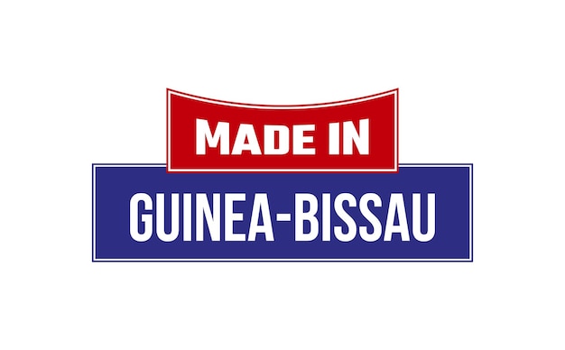 Fabriqué En Guinée Bissau Seal Vector