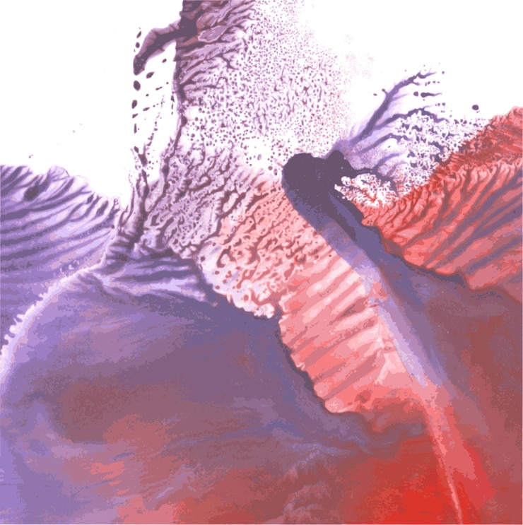 Vecteur fabuleux abstrait monotypie 2 vector background