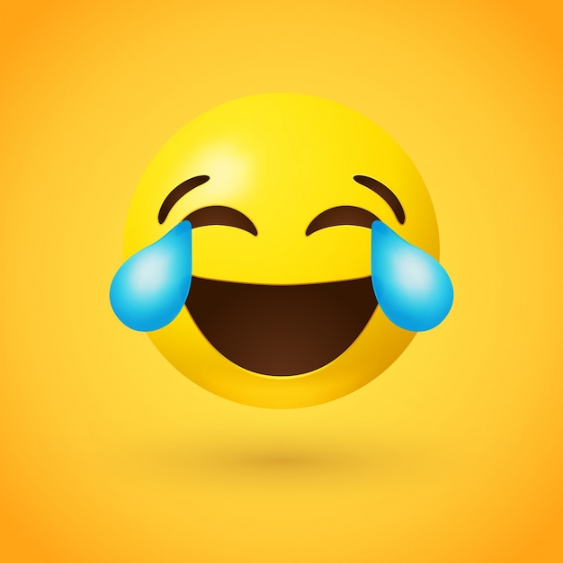 Face à Des Larmes De Joie Emoji